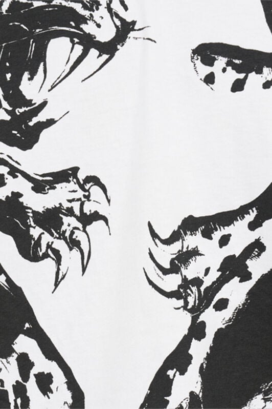 RC White T-Shirt With Printed Tigers RC White T-Shirt With Printed Tigers WHITE QOT62A-JD060