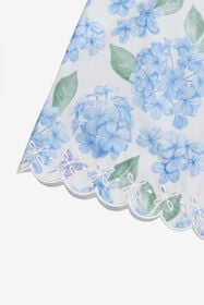 JU Plumago Print Cotton Shorts WHITE/BLUE WJT23H-7MR13