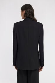 RC Double-breasted Blazer Noir TKT409-WP034