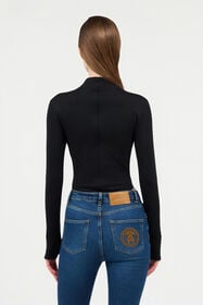 RC Embroidered Top BLACK WKR603-JV027
