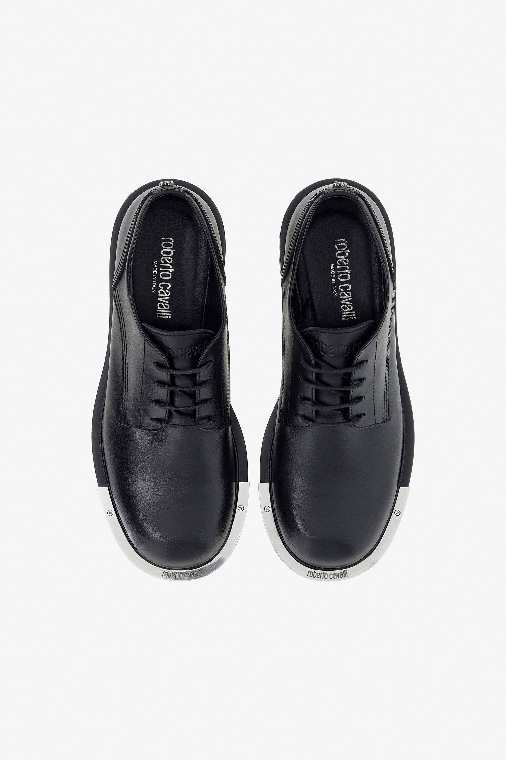 RC Black Laced-Up Shoes With Metal Detail RC Black Laced-Up Shoes With Metal Detail Black TRS026-PZA90