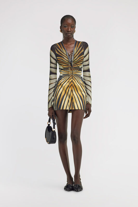 RC Ray of Gold Print Top Gold TKT612-6HM33