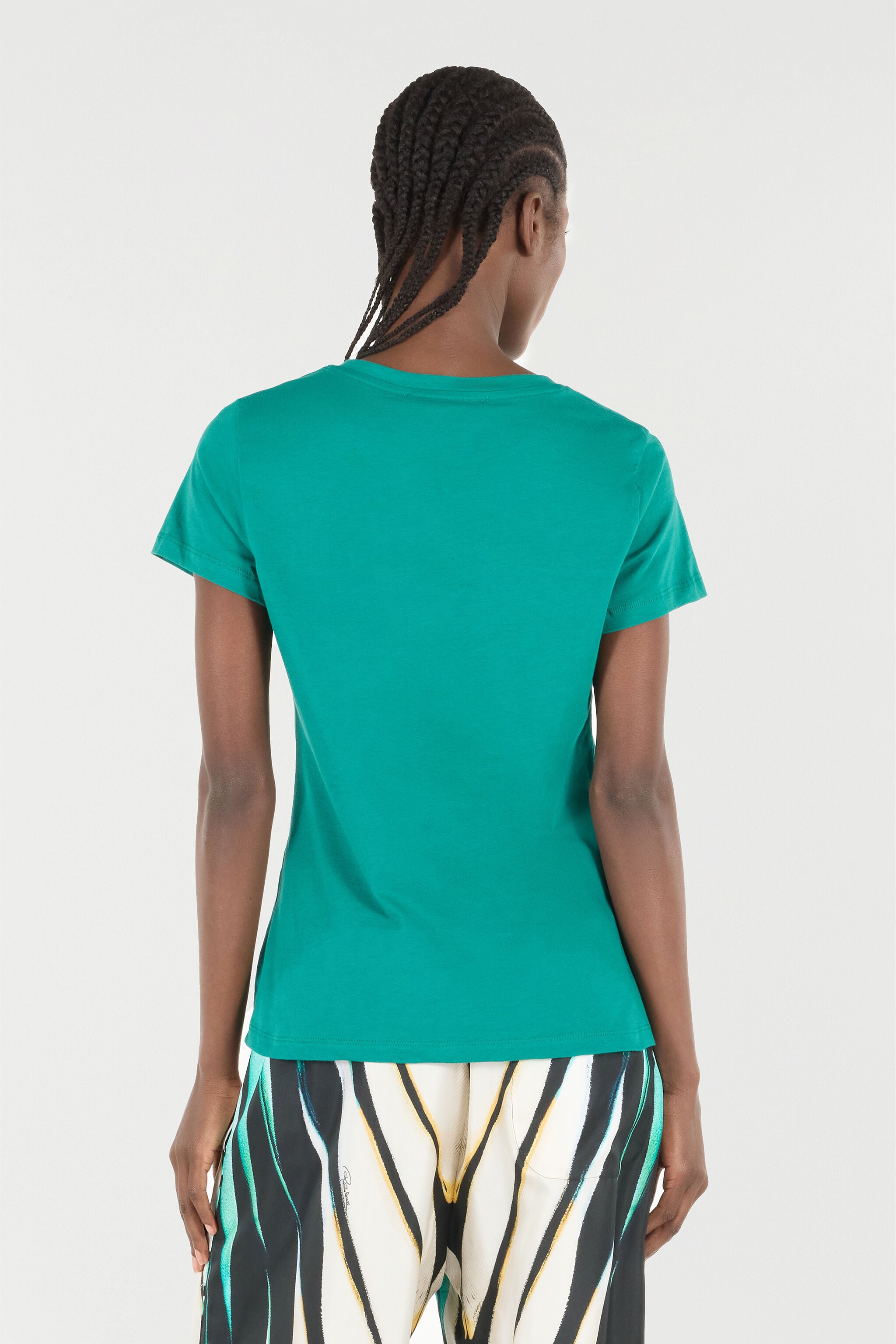 RC T-Shirt With RC Monogram And Logo With Studs RC T-Shirt With RC Monogram And Logo With Studs GREEN OOT60B-JD060