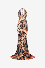 RC Butterfly Print  Dress BLACK/MULTICOLOR XQT118-JRT28