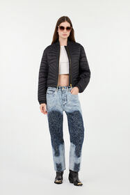 JC Zip Jacket With Quilted Zebra BLACK VFT313-VF463