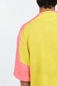 RC Yellow And Pink Color-Block T-Shirt YELLOW WNT62D-JD060