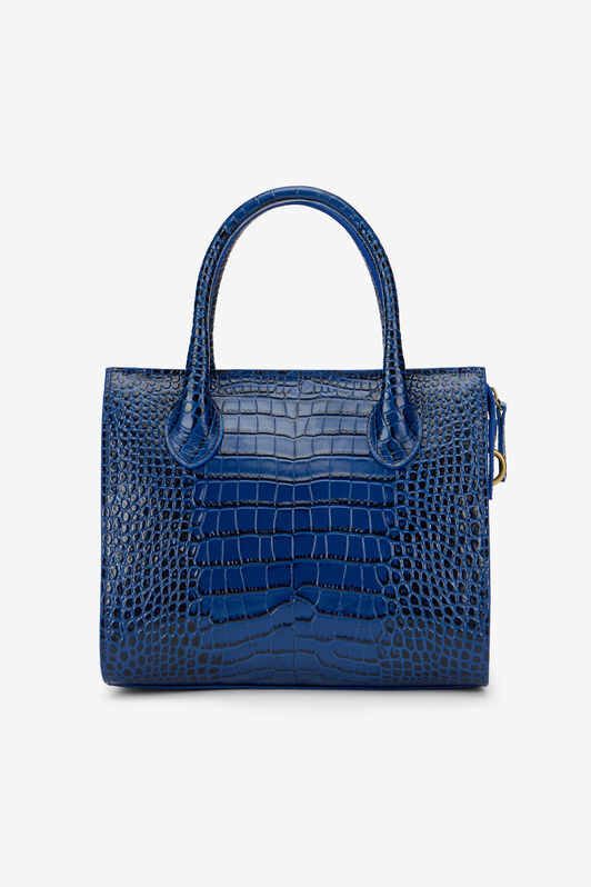 RC Bolso de Mano Azul Efecto Cocodrilo BLUETTE QOB00D-PZO32