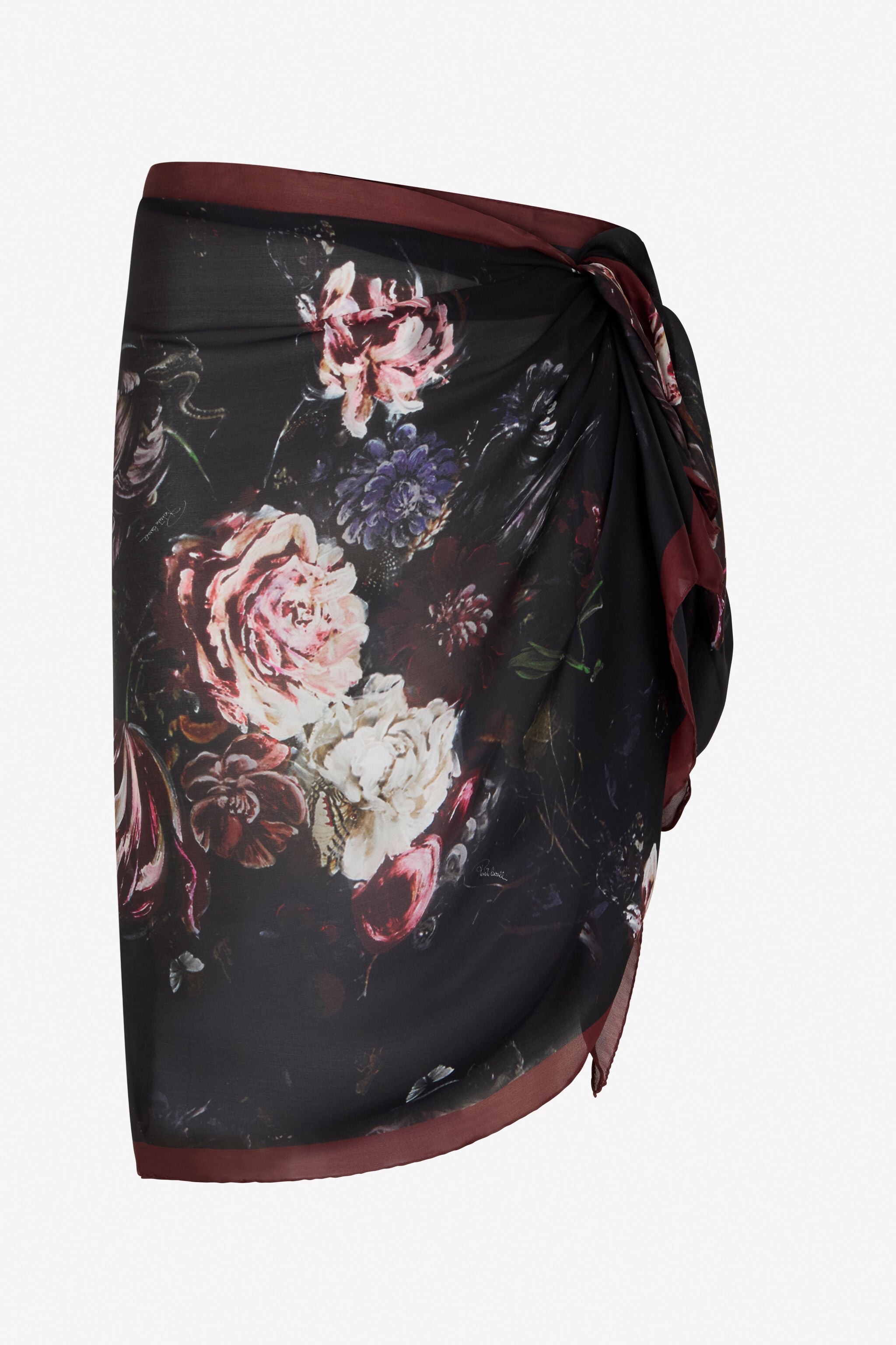 RC Foulard Con Estampado Fiammingo Flowers RC Foulard Con Estampado Fiammingo Flowers BLACK/PINK XWI001-HZT77