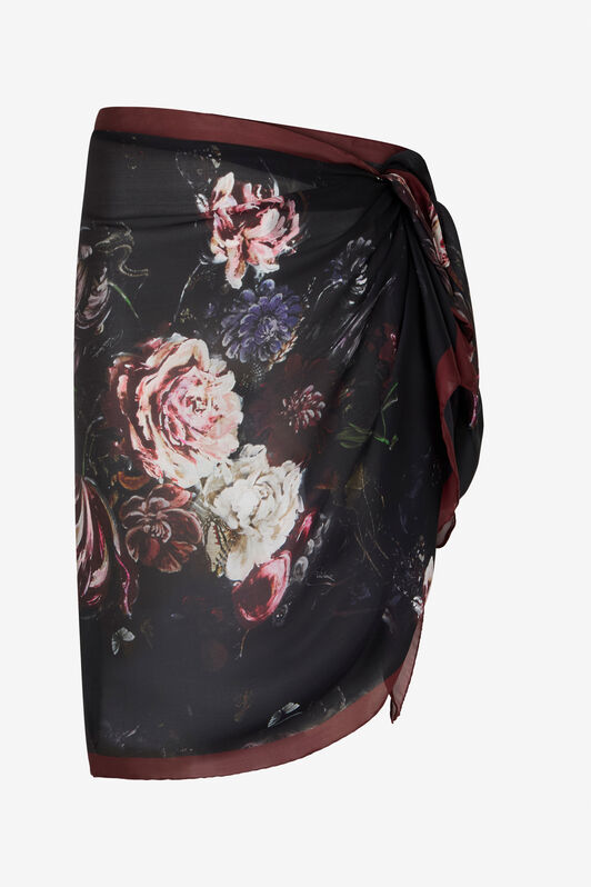 RC Foulard Con Estampado Fiammingo Flowers RC Foulard Con Estampado Fiammingo Flowers BLACK/PINK XWI001-HZT77