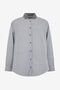 RC White Shirt with Striped Contrast Collar RC White Shirt with Striped Contrast Collar BLACK TOT70D-CH032