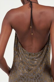RC Dress with Rhinestones GOLD/CRYSTAL WKR140-JJ029