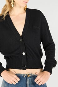 RC Cardigan With Logo Black UKM901-MI017