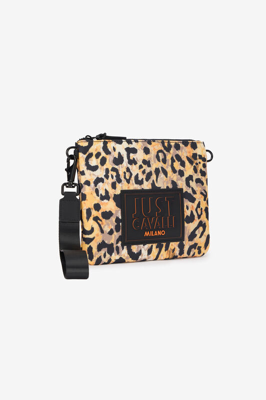 JC Pochette con stampa Leopard e laccio da polso JC Pochette con stampa Leopard e laccio da polso Marron clair SFB010-SF341