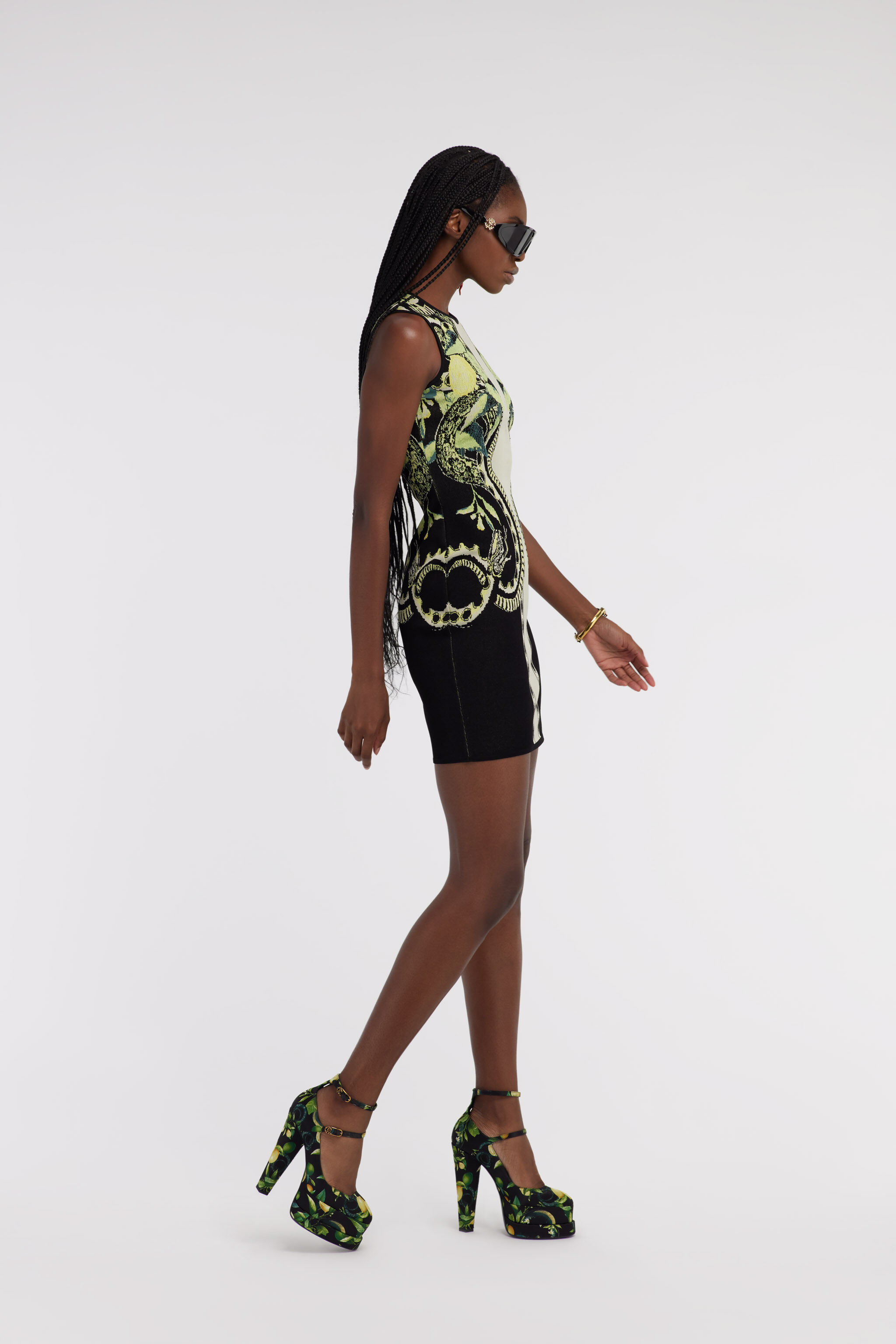 RC Lemon print knit dress RC Lemon print knit dress Black SKM112-MI150