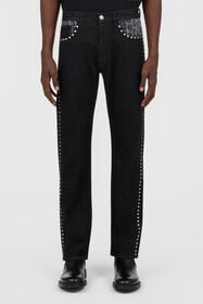 RC Denim-Hose Denim-Hose Schwarz Nieten BLACK TOJ20G-DN015
