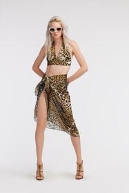 RC Triangle bikini with Jaguar Skin Hellbraun SYW036-LNG34
