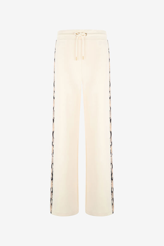 RC Trousers with snake bands Ivory OOT20A-CF054
