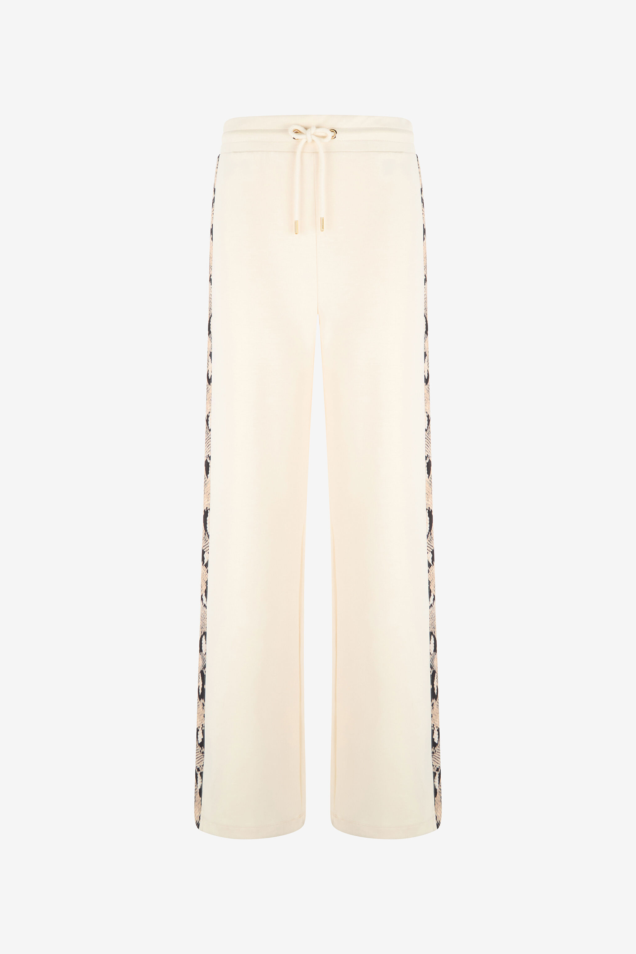 RC Trousers with snake bands Ivory OOT20A-CF054