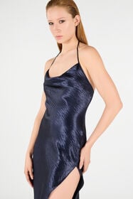 RC Long Dress with Cowl Neck Dark blue UWT125-TO009