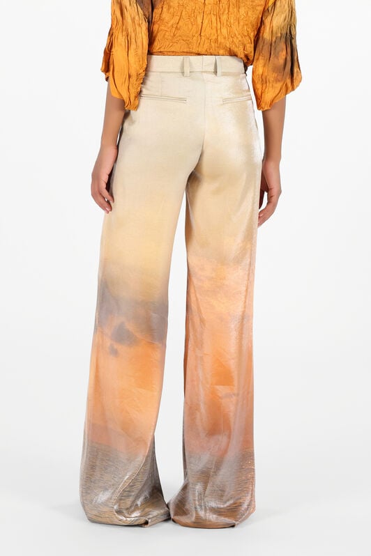 RC Sunset Print Palazzo Trousers RC Sunset Print Palazzo Trousers Orange UWT201-OQN97