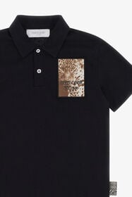 JU Wild Spirit Polo Shirt Black TJT61D-JD001