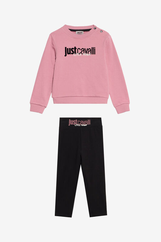 JC Pink and Black Track Suit with Logo PINK/BLACK XFT69V-CF004