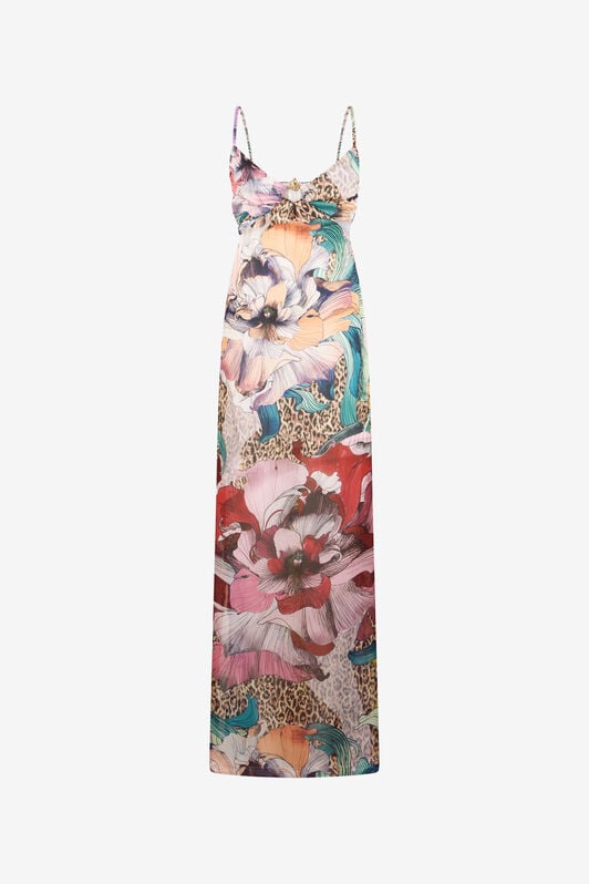 JC Flower Multicolor Print Kleid JC Flower Multicolor Print Kleid MULTICOLOR SCURO UFT184-UF250