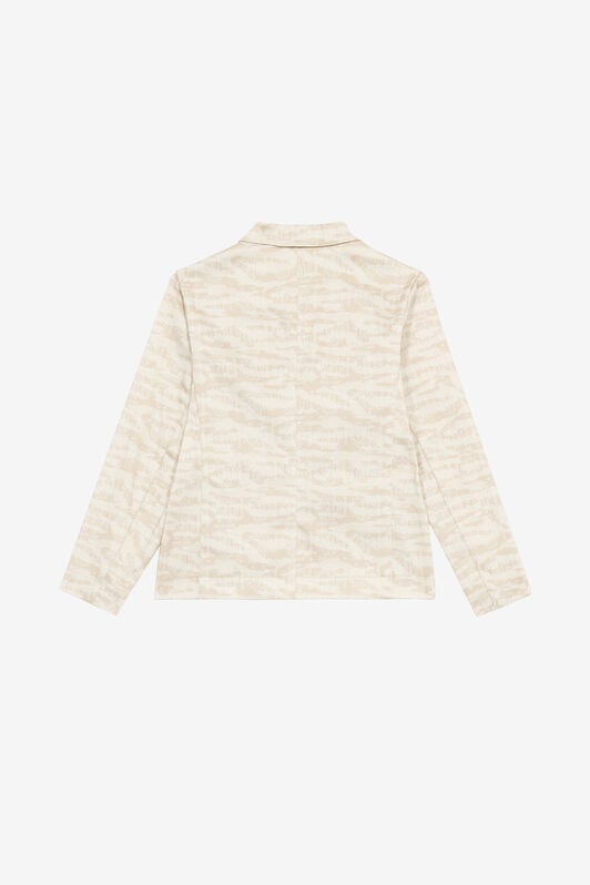 JU Tiger Skin-Print Jacket JU Tiger Skin-Print Jacket Ivory UJT40E-6SO44