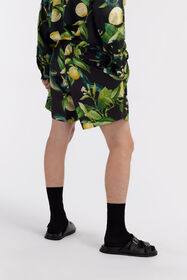 RC Swim shorts with Lemon print Schwarz SYH00A-5RF75