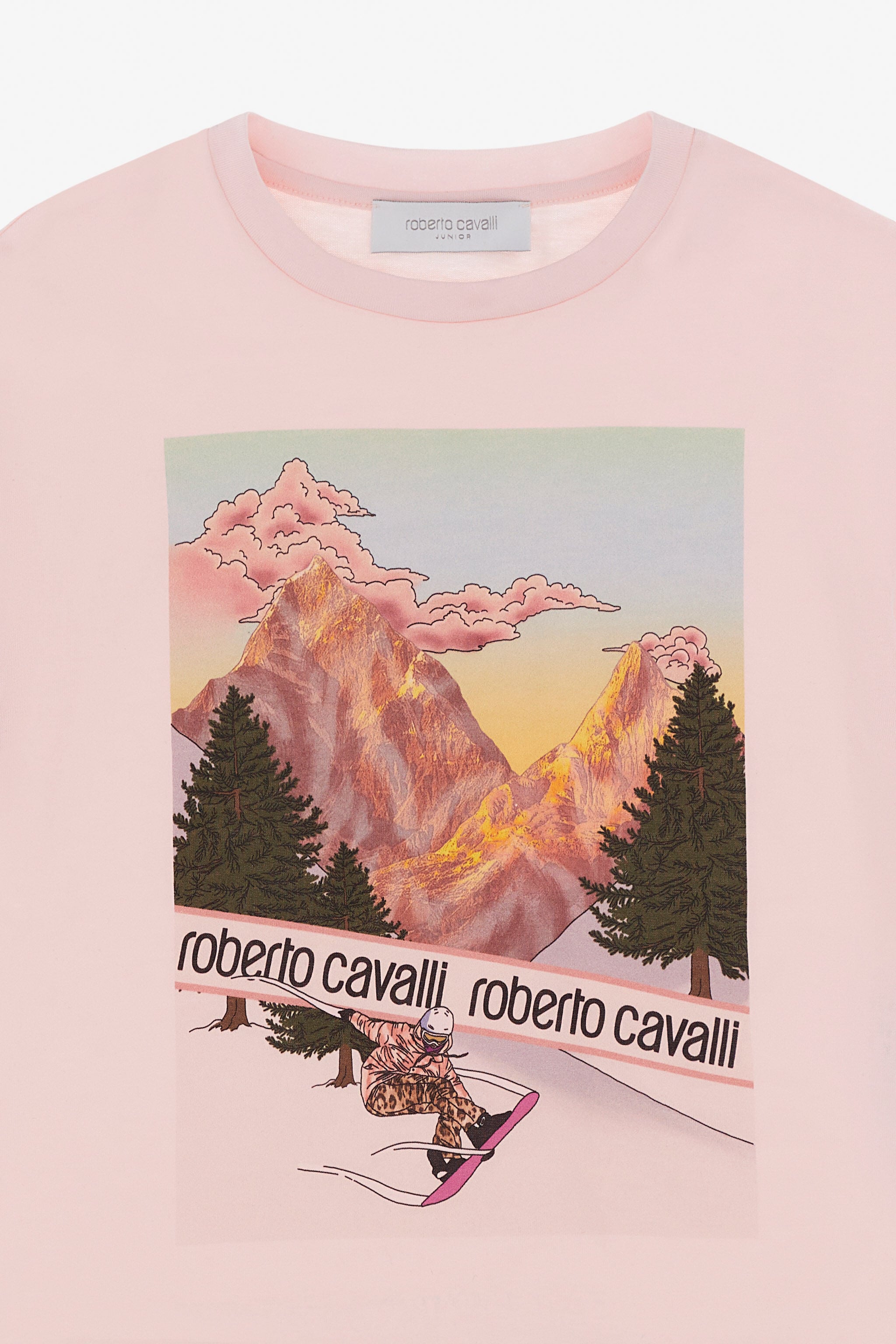 JU T-Shirt With Logo Print JU T-Shirt With Logo Print BABY PINK TJT64R-JD001