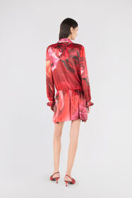 RC Minirobe Chemise À Imprimé Roses Rouge UKT131-RYN48