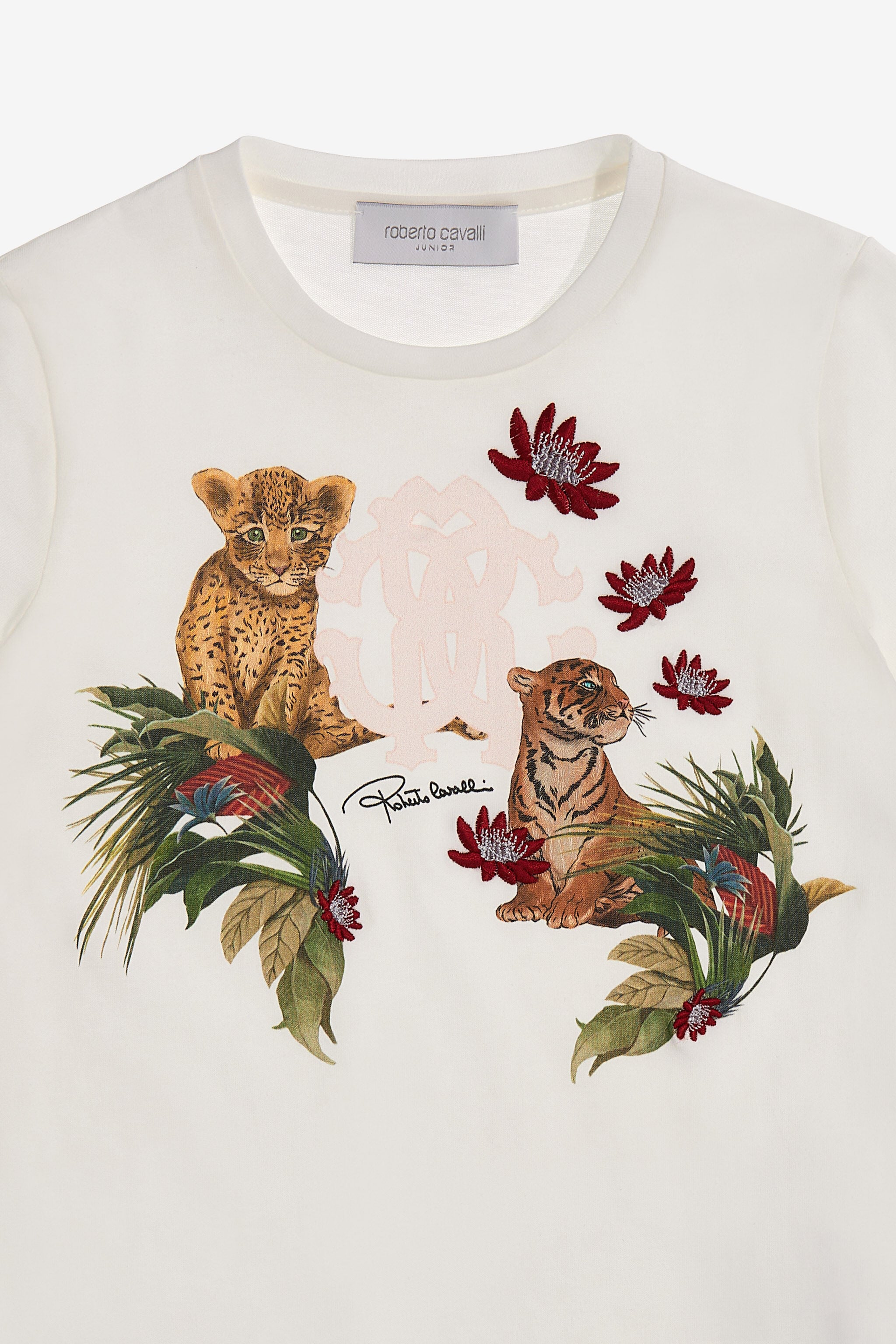 JU T-shirt with Logo and print White SJT652-JD001