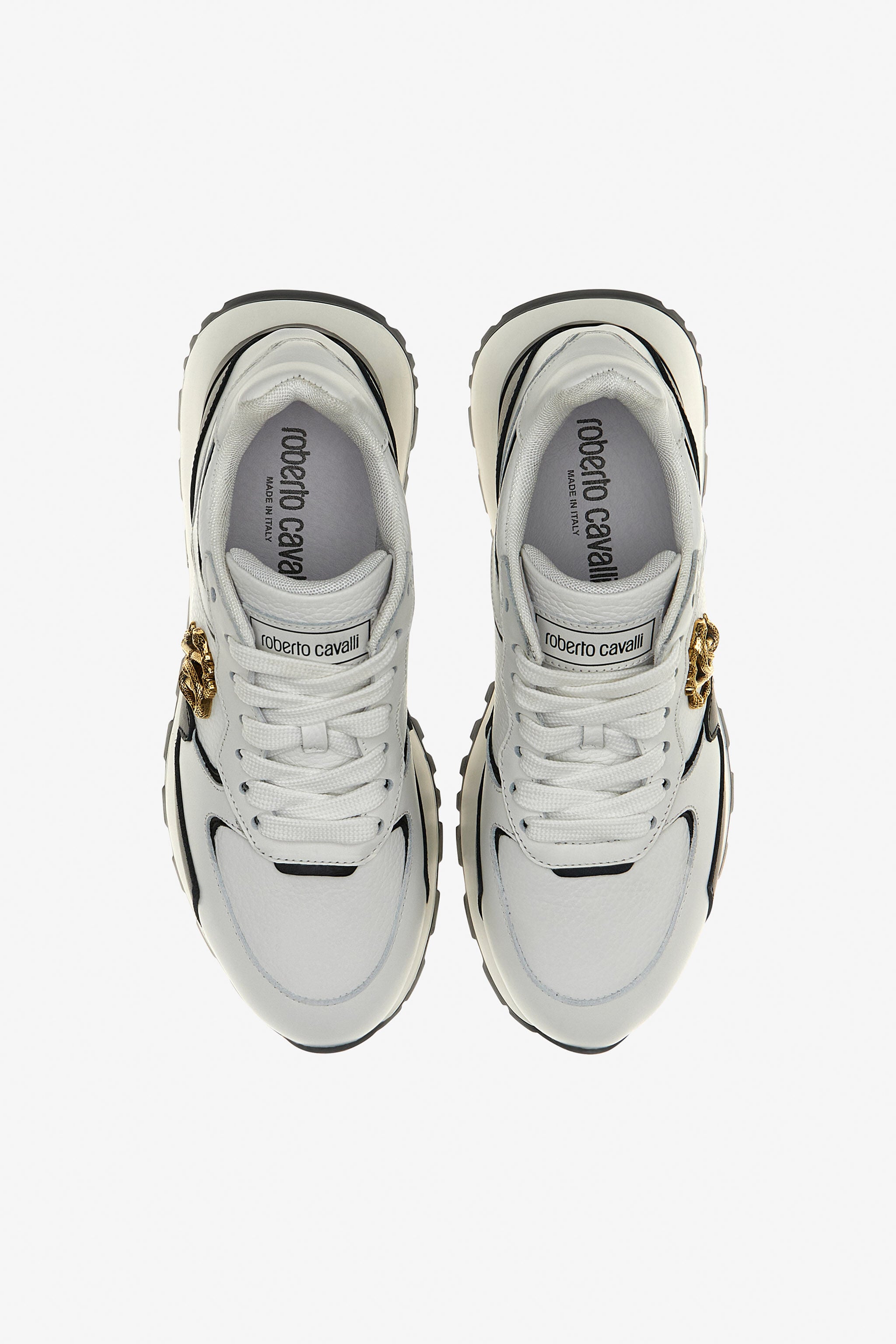 RC Sneakers with Monogram Mirror Snake RC Sneakers with Monogram Mirror Snake Schwarz/Weiß RKS048-PZB33