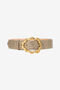 RC Ivory Belt With Cobra Print And Snake Buckle RC Ivory Belt With Cobra Print And Snake Buckle Ivory VWC001-PZ119