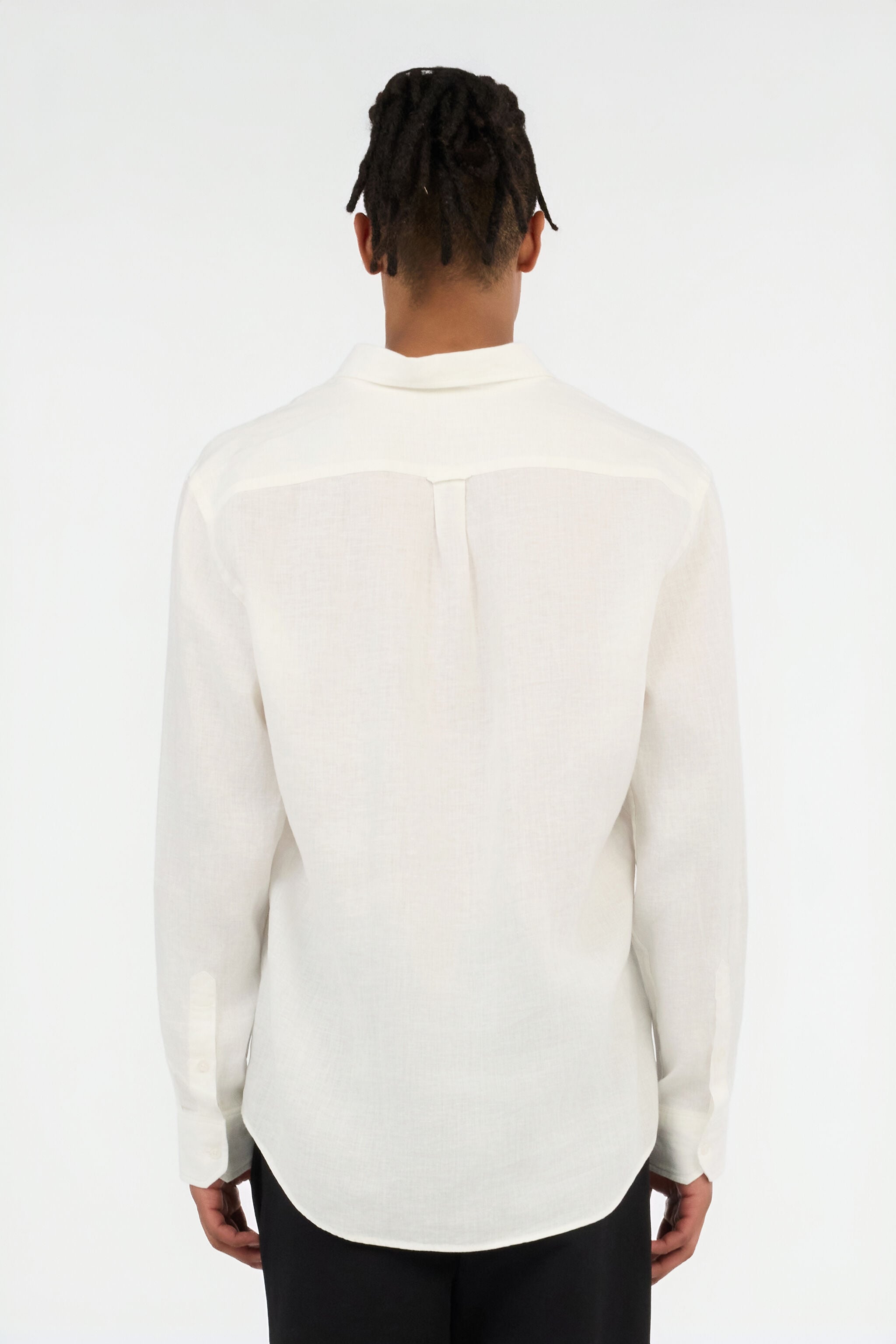 RC White Linen Shirt WHITE QOT70I-LG018