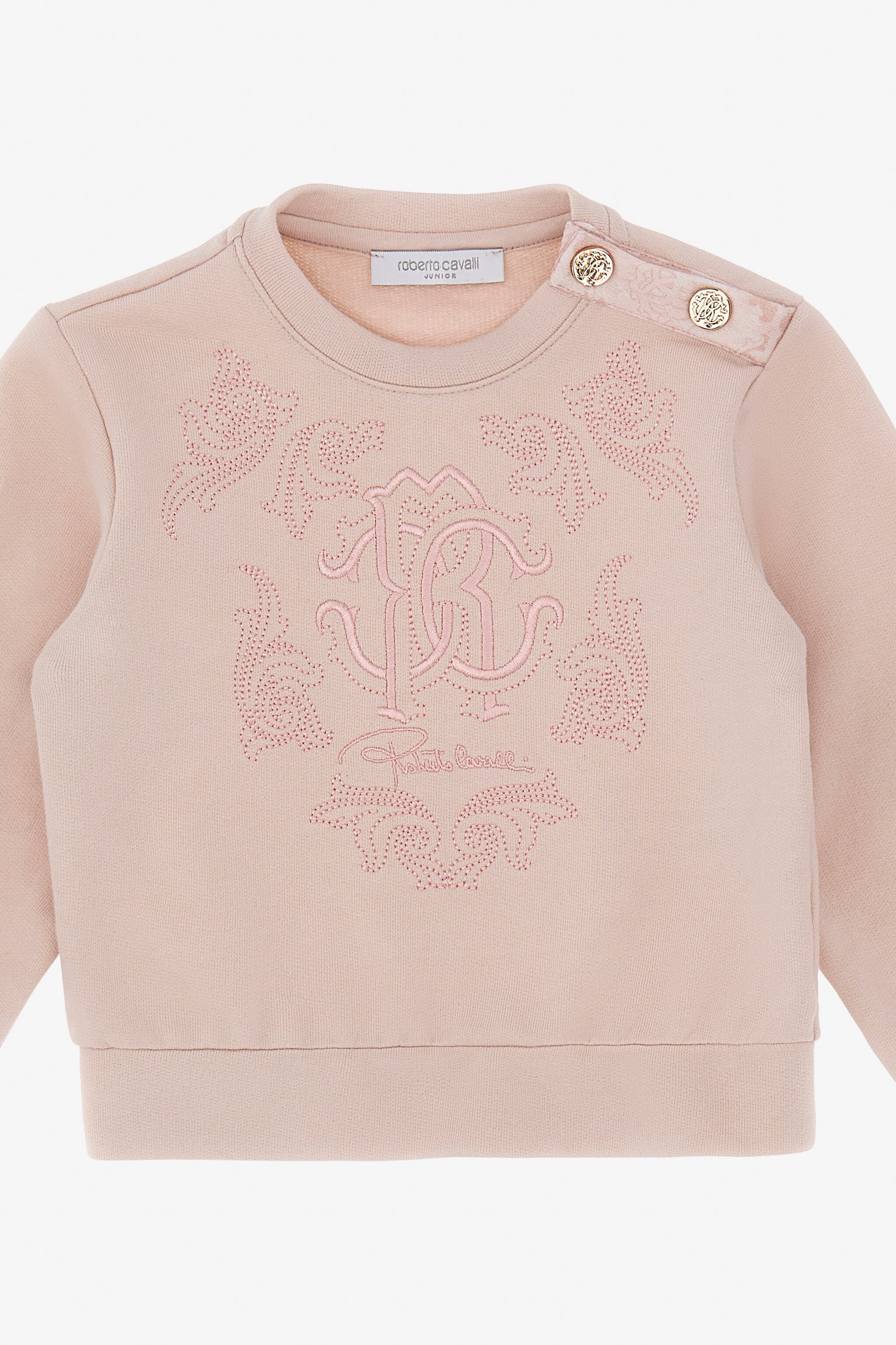 JU Sweatshirt With Decorative Embroidery JU Sweatshirt With Decorative Embroidery ROSE TJT660-CF050