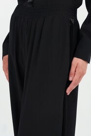 RC Silk palazzo trousers BLACK WKR211-SY001