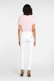 JC Just Cavalli Panelled Straight-Leg Jeans White GKLSCX-ISEER