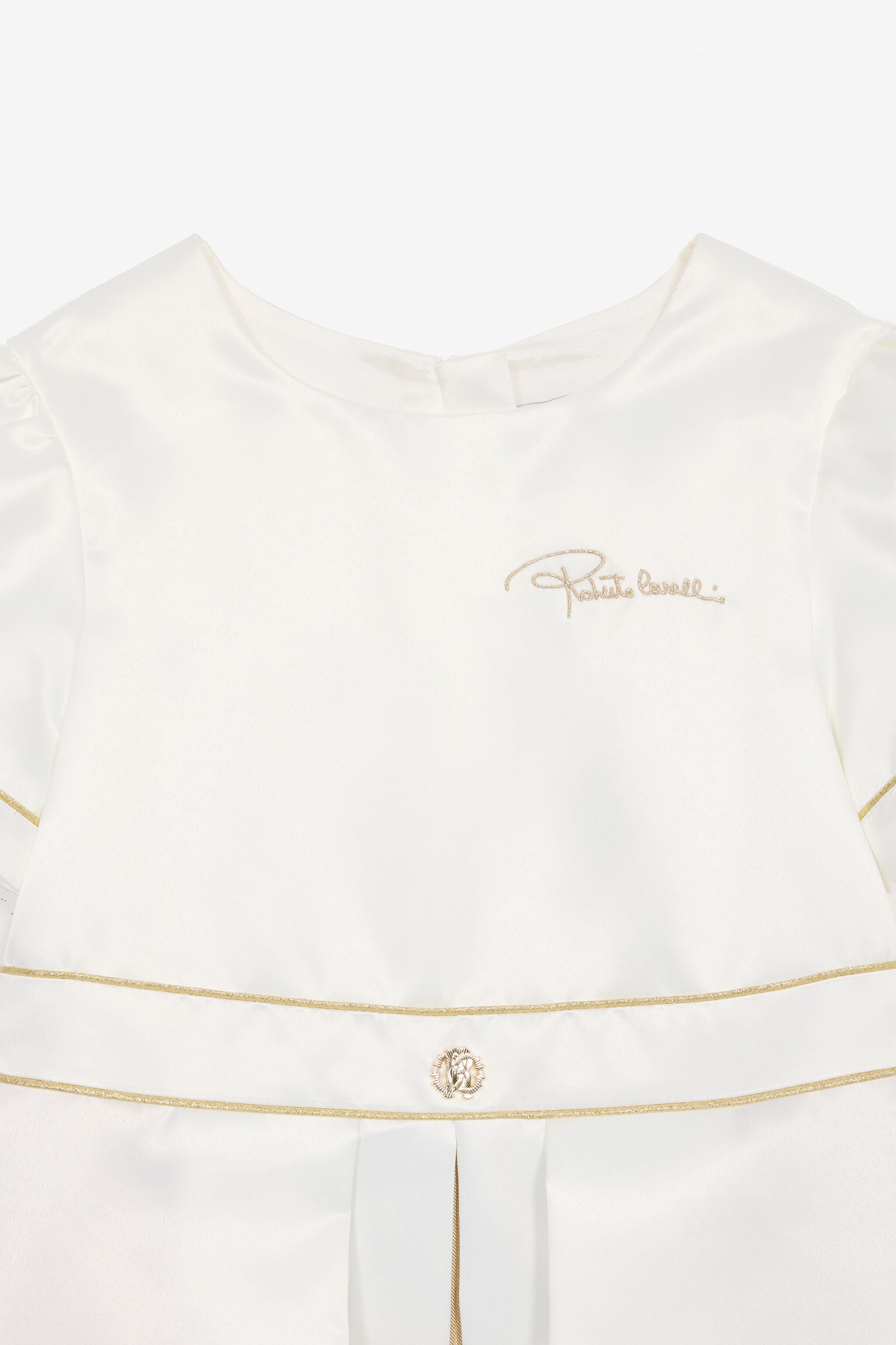 JU Kleid Mit Logo Und Monogramm RC Weiß UJT10I-RD028