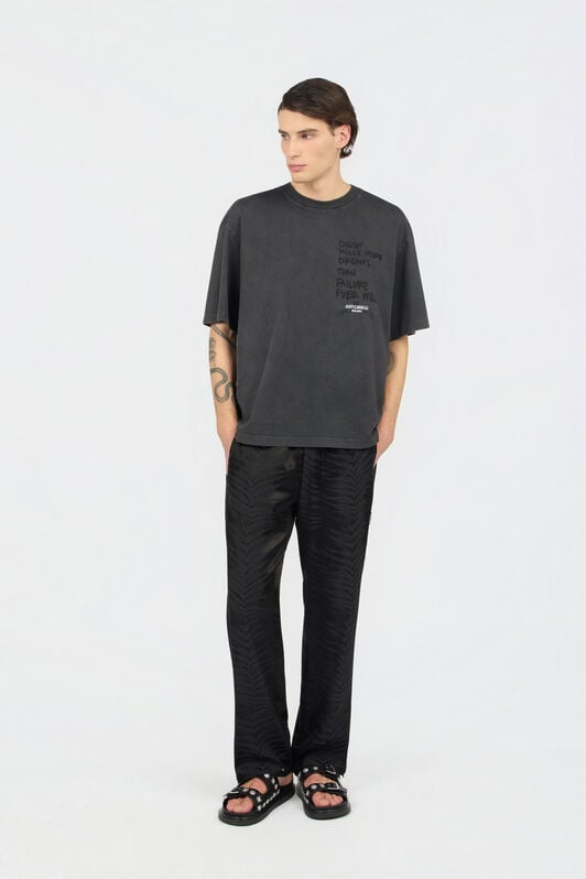 JC Grey T-Shirt With Printed Tiger JC Grey T-Shirt With Printed Tiger BLACK WFT055-WF085
