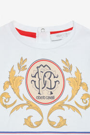 JU Cotton T-shirt with logo JU Cotton T-shirt with logo OPTICAL WHITE VJT611-JD001