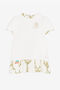 JU RC Monogram-Embroidered Silk Dress JU RC Monogram-Embroidered Silk Dress White RJT111-FL002