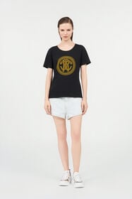 RC Light Wash Denim Shorts with Distressed Details DARK BLUE WQJ201-VT002