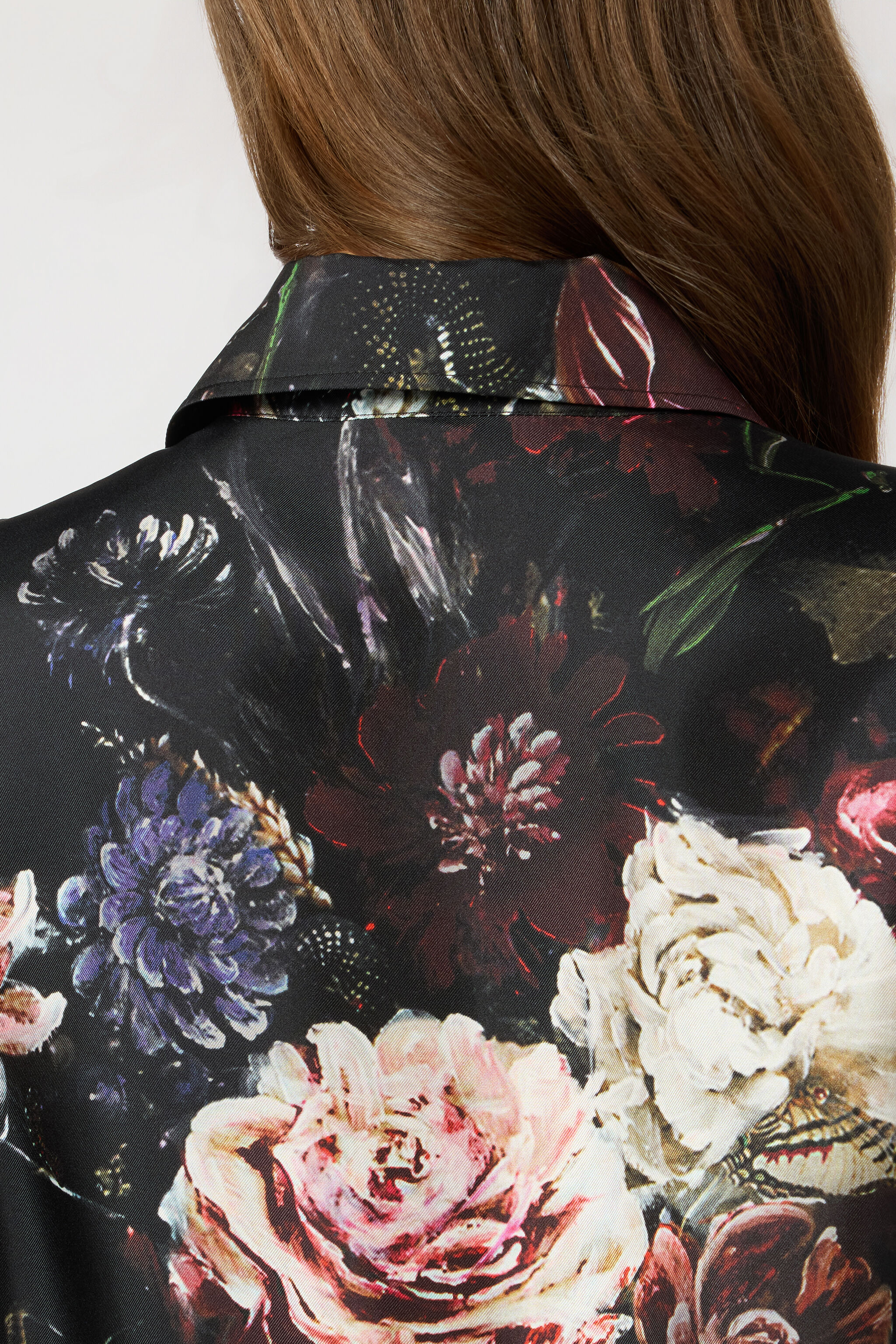 RC Camisa De Seda Con Estampado Fiammingo Flowers RC Camisa De Seda Con Estampado Fiammingo Flowers BLACK/PINK XWT704-OZT77