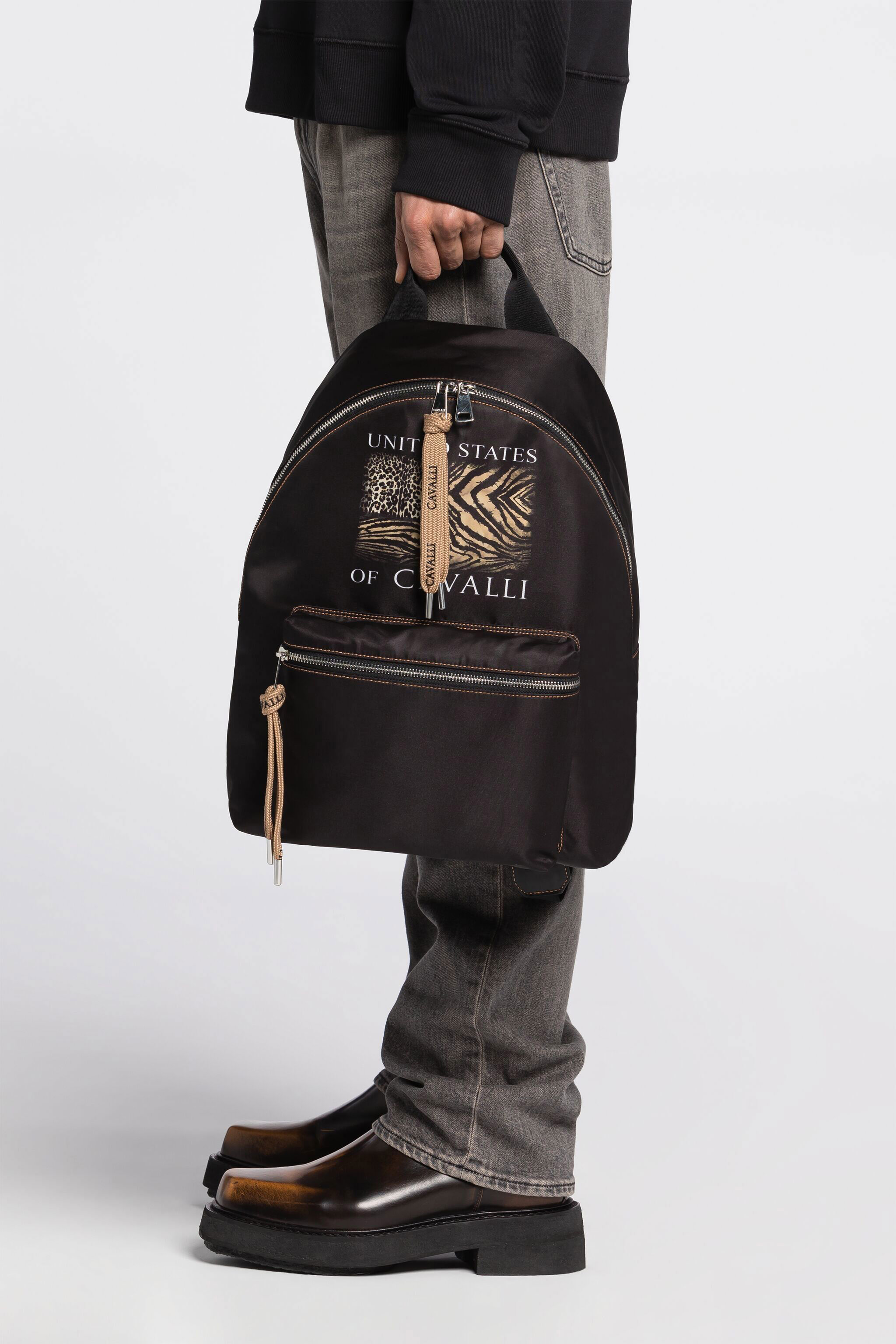 RC Graphic-print backpack RC Graphic-print backpack Black QRB003-3F000