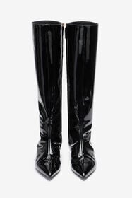 RC Bottes En Cuir Verni Noir Noir TWS014-PZV00