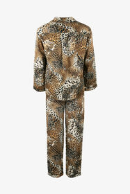 HO Men’s Silk Pajamas with Jaguar Skin Print JAGUAR SKIN VALH08-IH017