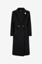 RC Long Double-Breasted Coat Black OOT50C-WH016
