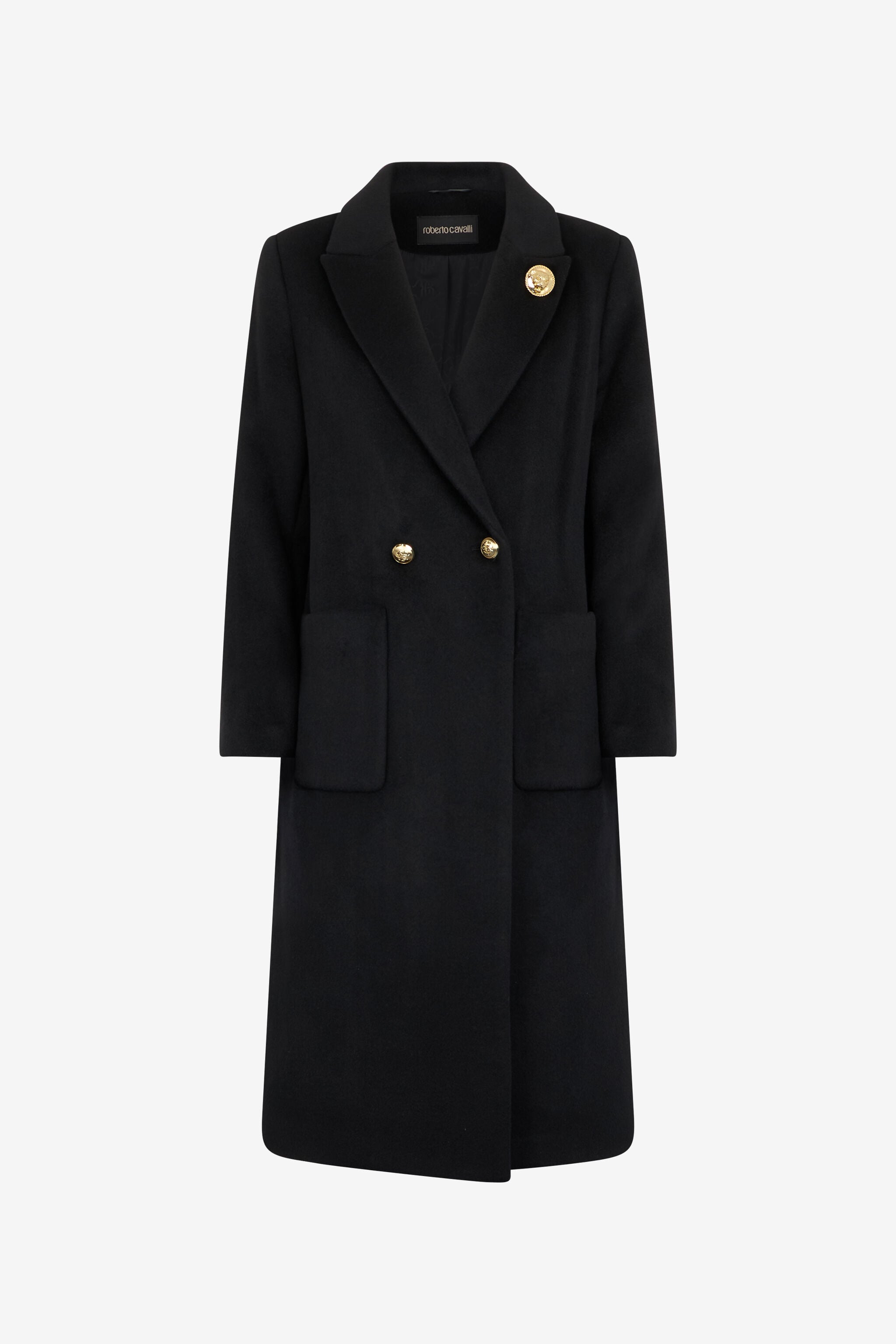 RC Long Double-Breasted Coat RC Long Double-Breasted Coat Black OOT50C-WH016