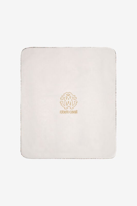 JU Blanket With Jaguar Skin Print JU Blanket With Jaguar Skin Print Milky/Leopard SJT803-JFF65
